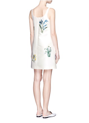 Back View - Click To Enlarge - STELLA MCCARTNEY - ''Marianne' flower embroidery duchesse dress