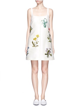 Main View - Click To Enlarge - STELLA MCCARTNEY - ''Marianne' flower embroidery duchesse dress