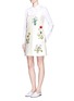 Figure View - Click To Enlarge - STELLA MCCARTNEY - ''Marianne' flower embroidery duchesse dress