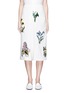 Main View - Click To Enlarge - STELLA MCCARTNEY - ''Kyle' flower embroidery dropped crotch culottes