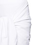 Detail View - Click To Enlarge - STELLA MCCARTNEY - Sash tie cotton piqué mini skirt