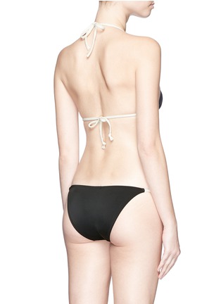 Back View - Click To Enlarge - SOLID & STRIPED - 'The Sophie' tie bikini bottom