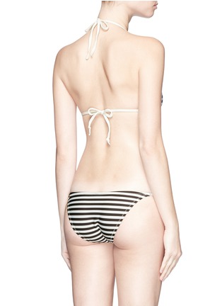 Back View - Click To Enlarge - SOLID & STRIPED - 'The Sophie' stripe triangle bikini top