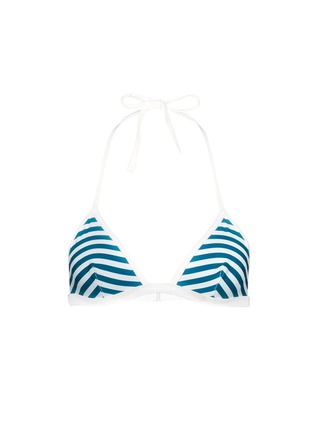 Main View - Click To Enlarge - SOLID & STRIPED - 'The Miranda' stripe triangle bikini top