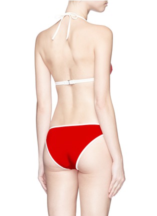 Back View - Click To Enlarge - SOLID & STRIPED - 'The Miranda' solid triangle bikini top