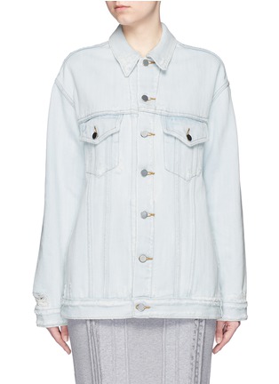Main View - Click To Enlarge - T BY ALEXANDER WANG - 'Daze' distressed oversize denim jacket