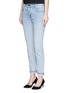 Front View - Click To Enlarge - T BY ALEXANDER WANG - 'Wang 002' washed tapered jeans