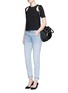 Figure View - Click To Enlarge - T BY ALEXANDER WANG - 'Wang 002' washed tapered jeans