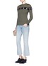 Figure View - Click To Enlarge - T BY ALEXANDER WANG - 'Trap' cropped boot leg jeans
