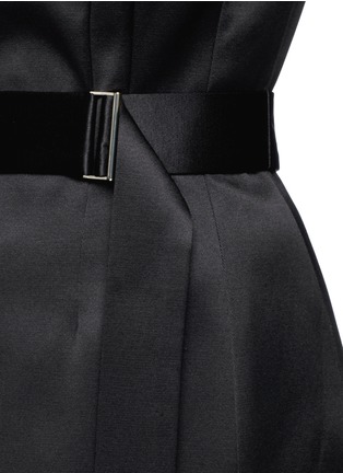 Detail View - Click To Enlarge - JASON WU - Silk-cotton sateen belted strapless gown