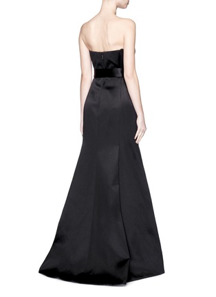 Back View - Click To Enlarge - JASON WU - Silk-cotton sateen belted strapless gown