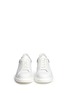 Front View - Click To Enlarge - ALEXANDER MCQUEEN - 'Larry' perforated star chunky outsole leather sneakers