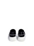 Back View - Click To Enlarge - ALEXANDER MCQUEEN - Contrast vamp leather penny loafers