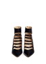 Figure View - Click To Enlarge - CHELSEA PARIS - 'Adile' caged cutout leather ankle boots