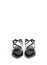 Figure View - Click To Enlarge - CHELSEA PARIS - 'Amora' snakeskin strap leather flats