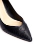 Detail View - Click To Enlarge - ALEXANDRE BIRMAN - 'Billy' panelled python leather pumps