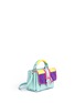 Figure View - Click To Enlarge - PAULA CADEMARTORI - 'Dun Dun' mini colourblock leather satchel