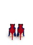 Back View - Click To Enlarge - ISA TAPIA - 'Barcelona' eye embroidery suede Mary Jane pumps