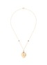 Main View - Click To Enlarge - ANTIQUE LOCKETS - Rough diamond white quartz 14k gold antique heart locket necklace