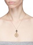  - ANTIQUE LOCKETS - Tahitian pearl 14k gold antique round locket necklace
