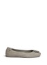 Main View - Click To Enlarge - TORY BURCH - 'Minnie Travel' snake embossed suede ballet flats