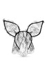 Main View - Click To Enlarge - MAISON MICHEL - 'Heidi' rabbit ear lace veil headband