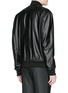 Back View - Click To Enlarge - GIVENCHY - Star appliqué leather bomber jacket