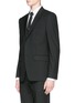 Front View - Click To Enlarge - GIVENCHY - Madonna collar wool tuxedo suit