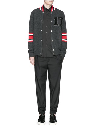Figure View - Click To Enlarge - GIVENCHY - '17' wool bomber jacket