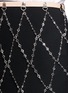 Detail View - Click To Enlarge - ZANA BAYNE - 'Moonbather' leather crystal chain skirt