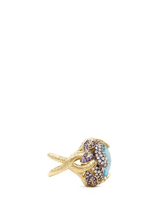 Figure View - Click To Enlarge - ANABELA CHAN - 'Serpent & Vine' 18k gold solitaire topaz cocktail ring
