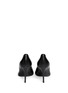 Back View - Click To Enlarge - ALEXANDER MCQUEEN - Metal toe-cap leather pumps