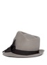 Main View - Click To Enlarge - ARMANI COLLEZIONI - Bow wool fedora hat