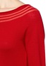 Detail View - Click To Enlarge - ARMANI COLLEZIONI - Ribbed boat neck virgin wool sweater