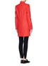 Back View - Click To Enlarge - STELLA MCCARTNEY - Inverted lapel wool blend coat