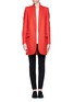 Main View - Click To Enlarge - STELLA MCCARTNEY - Inverted lapel wool blend coat