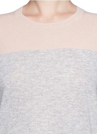 Detail View - Click To Enlarge - VINCE - Colourblock cashmere sweater