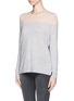 Front View - Click To Enlarge - VINCE - Colourblock cashmere sweater