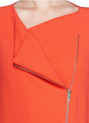 Detail View - Click To Enlarge - STELLA MCCARTNEY - Diagonal zip dress