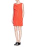 Figure View - Click To Enlarge - STELLA MCCARTNEY - Diagonal zip dress