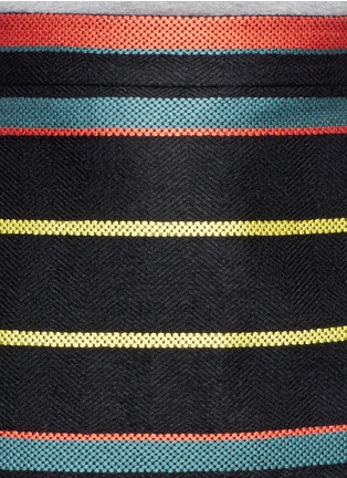 Detail View - Click To Enlarge - GIVENCHY - Basket weave stripe pencil skirt