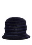 Figure View - Click To Enlarge - ARMANI COLLEZIONI - Felt and velvet cloche hat