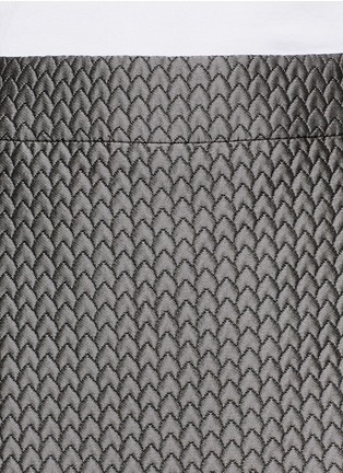 Detail View - Click To Enlarge - ARMANI COLLEZIONI - Arrow jacquard pencil skirt