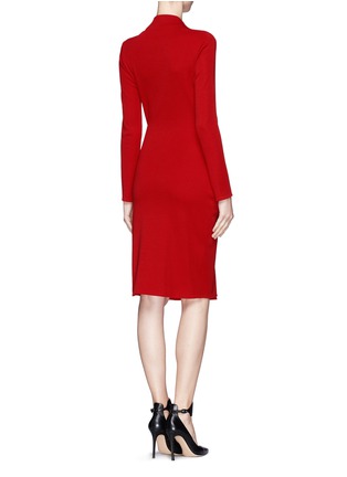 Back View - Click To Enlarge - LANVIN - Twist front knit dress