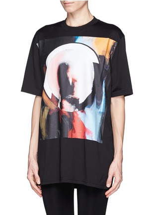 Front View - Click To Enlarge - GIVENCHY - Madonna halo print T-shirt