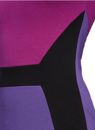 Detail View - Click To Enlarge - EMILIO PUCCI - Angle colour-blocked stretch knit dress
