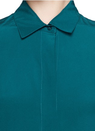 Detail View - Click To Enlarge - VINCE - Half placket silk shirt
