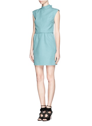 Figure View - Click To Enlarge - VALENTINO GARAVANI - Crepe Couture layer combo dress