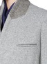 Detail View - Click To Enlarge - HAIDER ACKERMANN - Extra long slant front wool blend coat