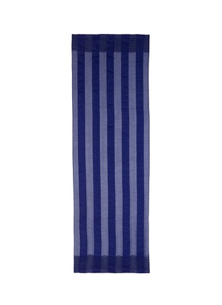 Detail View - Click To Enlarge - ARMANI COLLEZIONI - Diamond stripe jacquard silk-modal scarf